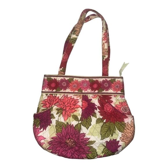 Vera Bradley Hello Dahlia Morgan Shoulder Bag Multicolor Floral Retire EUC - Picture 1 of 5